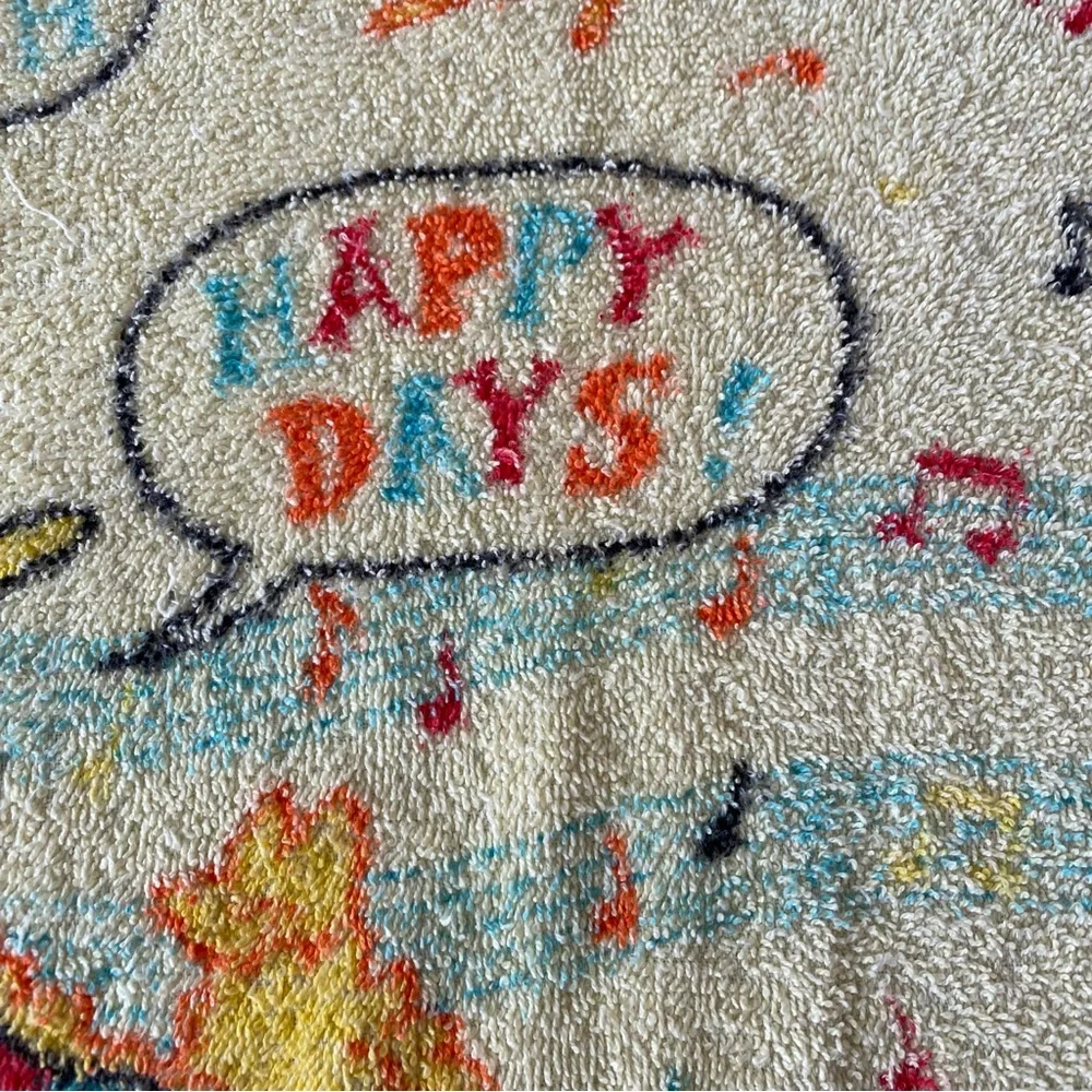 Vintage Sesame Street Terrycloth Towel Bath Towel Beach Towel Big Bird